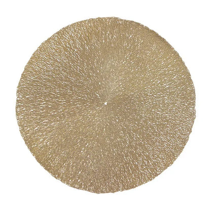 Floroux - Sets de table ronds métalliques