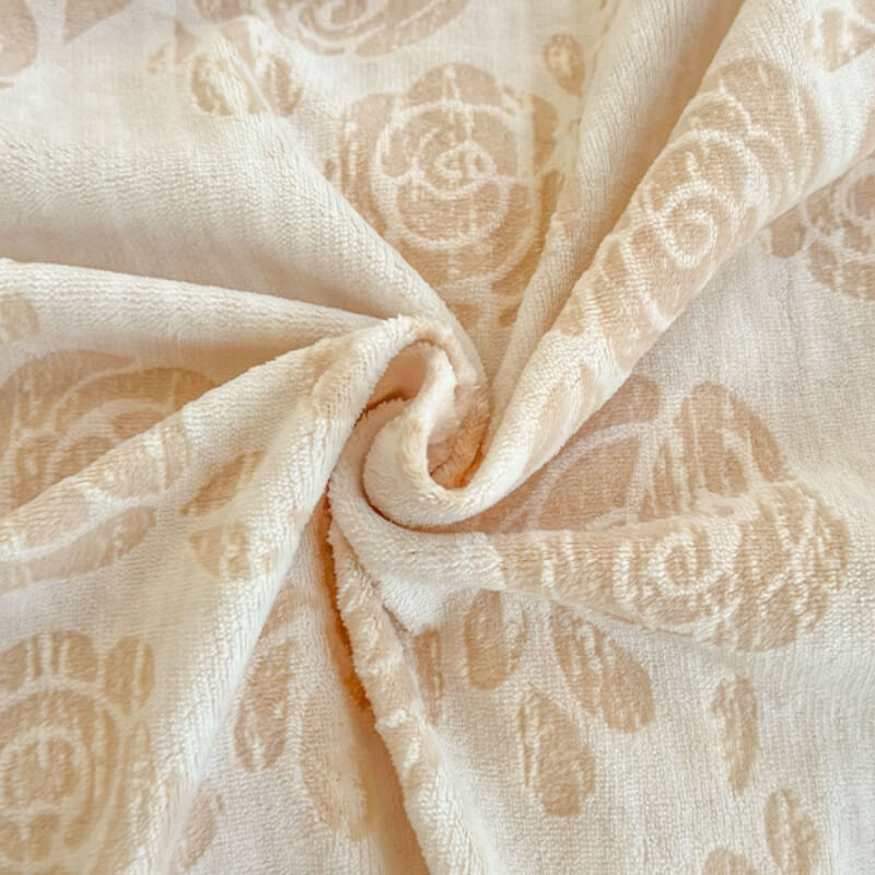 Ensemble de draps en velours de lait sculpté Rose Series Comfort Soft