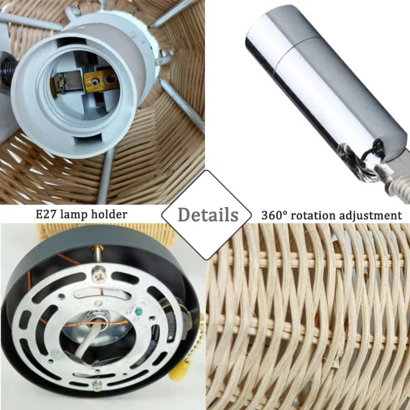 Floroux - Applique murale tissée pivotante