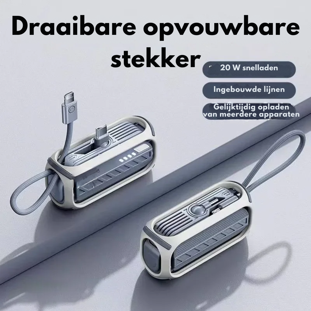 CompactCharge – Powerbank Portable Élégante pour Voyager