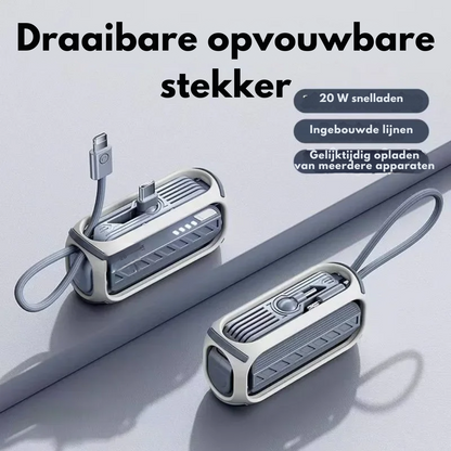 CompactCharge – Powerbank Portable Élégante pour Voyager