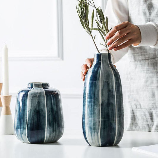 Floroux Vase à Accent | Décoration en Céramique Luxueuse | Élégance Stylée pour Votre Maison