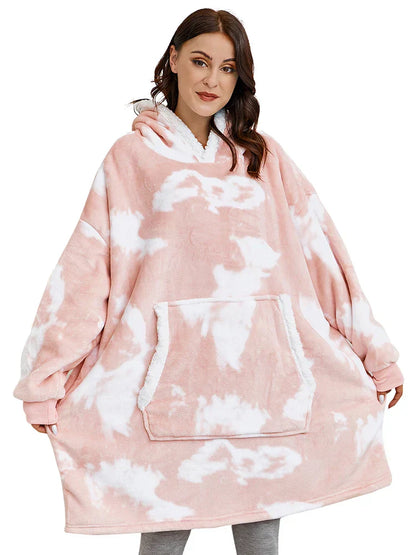 FleeceWrap – Polartec pull couverture avec capuche