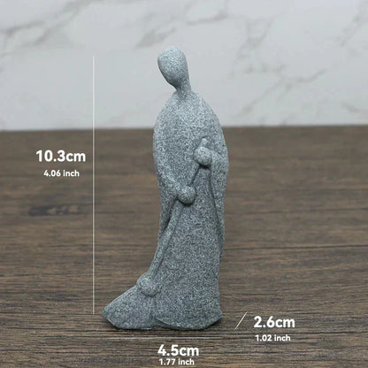 Floroux Buddha Statue Set | Meditative Monk Statues | Zen Garden Decoration | Mindfulness and Feng Shui Home Decor