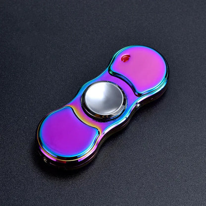Floroux Briquet Métallique Rechargeable | Lumière LED Fidget Spinner | Design Créatif
