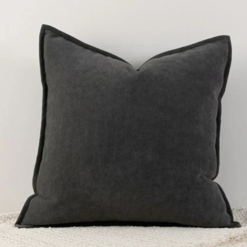 ChenilleCozy – Housse de coussin simple pour la décoration de la maison et de la chambre