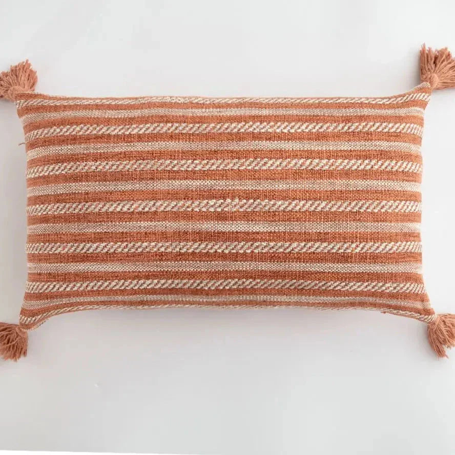 Elegance Loft Housse de coussin - Housse de coussin avec des franges ludiques pour tout intérieur