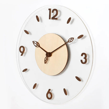 Horloge Murale Noisera – Élégance Naturelle en Bois de Noyer