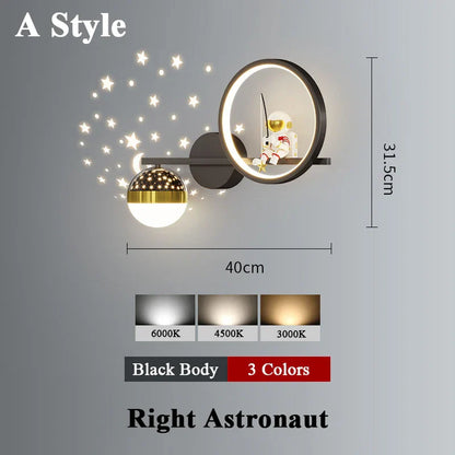 Applique murale Space Sconce projecteur d'étoiles en métal