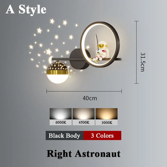Applique murale Space Sconce projecteur d'étoiles en métal