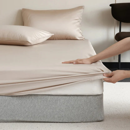 Douceur Royale – Drap-housse en Soie Mulberry Premium