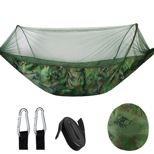 HangMatPro – Hamac avec Mosquito Net et Anti-Rollover