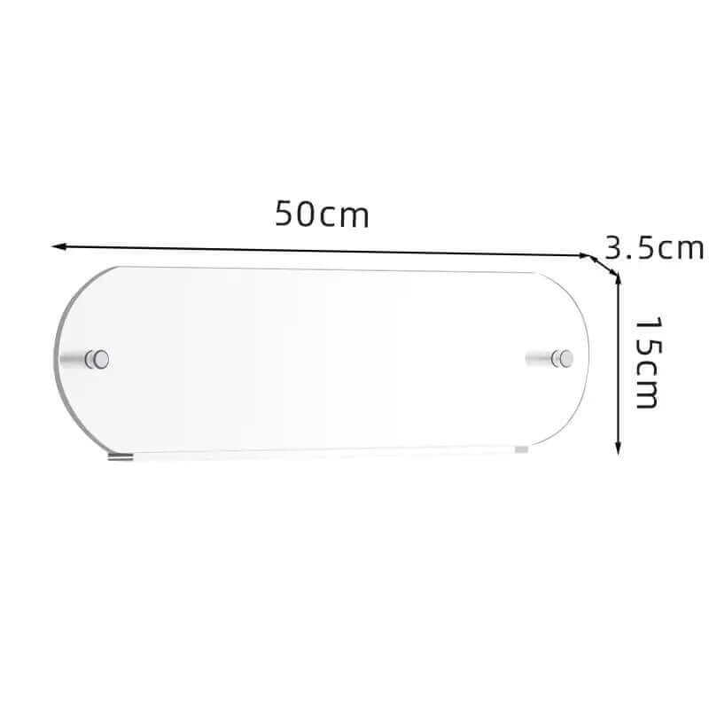 Étagère flottante en acrylique fluorescent des années 80