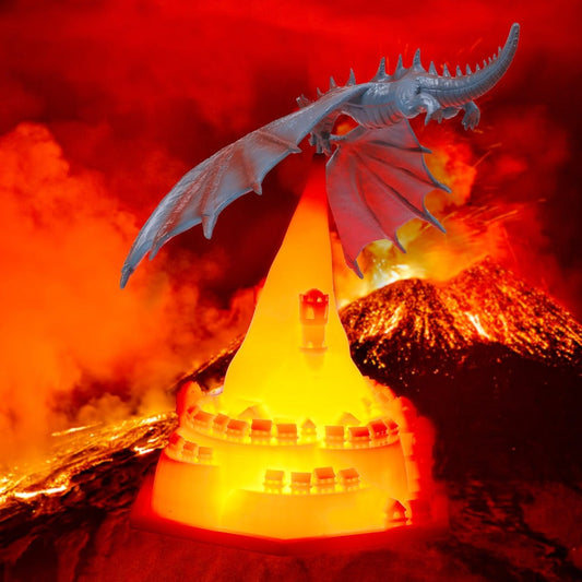 Dragon 3D Floroux Table Lamp | 5 Colors | Rechargeable | LED Ambient Light | Decorative Lighting