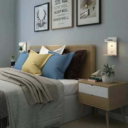 Lumière Élégante - Lampe de Chevet avec Port USB pour un Confort Moderne