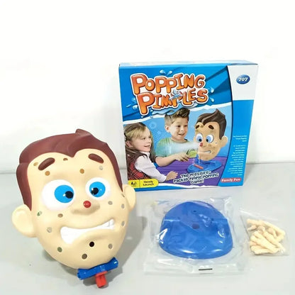 Jeu de popping de boutons avec spray d'eau - Amusement hilarant en famille pour les enfants, défi de pression anti-stress pour le visage, jouet interactif parent-enfant