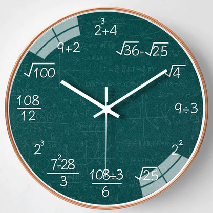 ChalkBoard Clock - Décoration murale de formules mathématiques