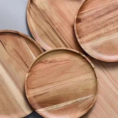 Floroux Tray Collection | High-quality acacia wood plates | Sustainable and elegant table decoration