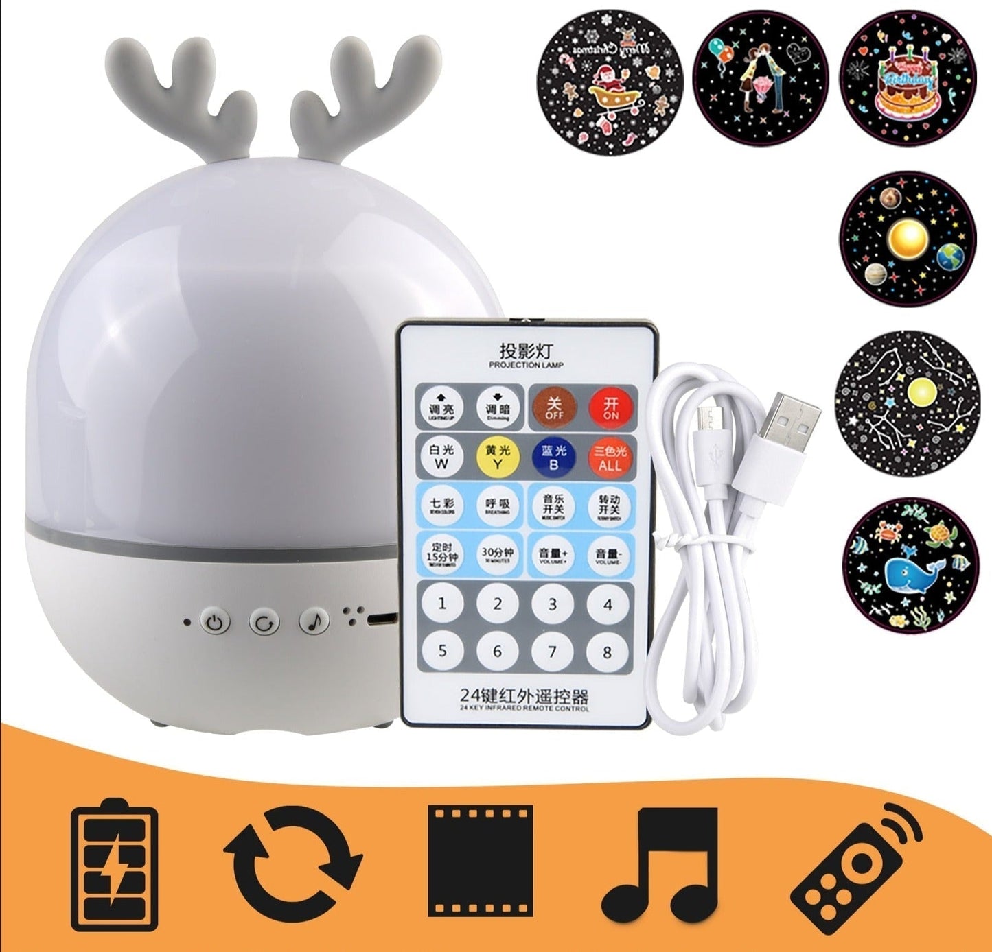 Droomster Projecteur - Ciel Étoilé Magique pour Sommeil et Détente