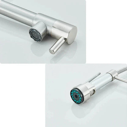 FlexiSteel – Robinet de Cuisine Pivotant 360° en Acier Inoxydable