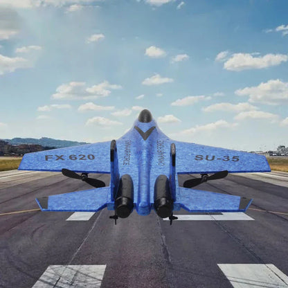 EPP Télécommande Avion de Chasse SU-35 - Avion Planeur 2.4G pour Enfants, Jouet Facile à Piloter