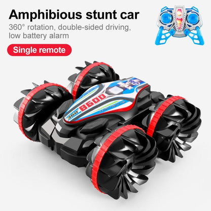 Véhicule de stunt télécommandé tout-terrain - Voiture de dérive double face avec roues LED, jouet d'aventure en plein air pour garçons