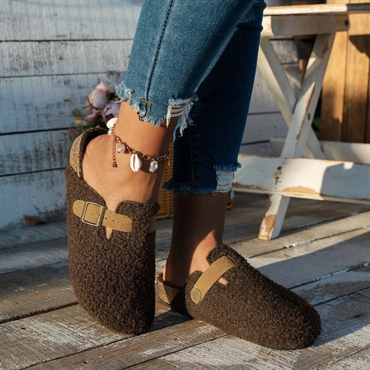 ConfortLuxe – Chaussons en Laine de Mouton Luxe pour l'Hiver