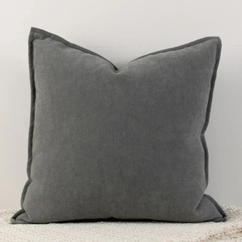 ChenilleCozy – Housse de coussin simple pour la décoration de la maison et de la chambre