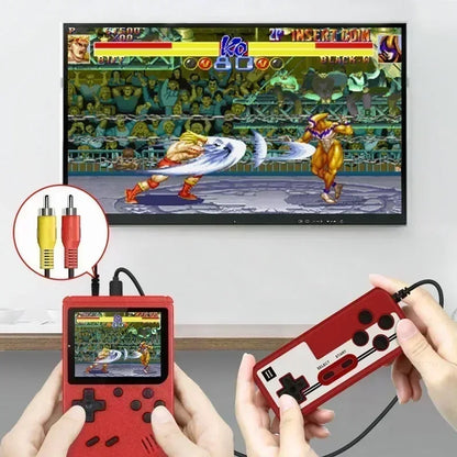 Mini Retro Console de Jeu Portable - Écran LCD de 3,0 Pouces, 500 Jeux 8-Bit Intégrés, Cadeau de Noël Parfait pour les Enfants