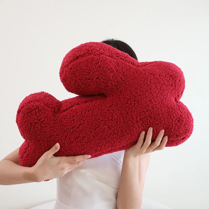 Coussin en peluche – lapin – style simple – coussin de sièges décoratif