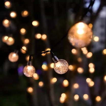 MagicGlow Lampe de Jardin - Guirlande de Fleurs Énergétique Enchantée