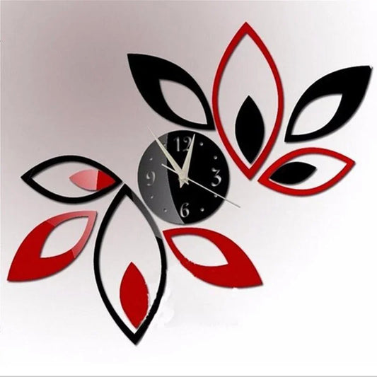 DecoTime Horloge - Élégante Horloge Murale en Acrylique 3D