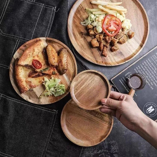Floroux Tray Collection | High-quality acacia wood plates | Sustainable and elegant table decoration