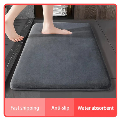 Tapis ÉpongeMax – Tapis de Bain Super Absorbant et Antidérapant en Velours de Corail