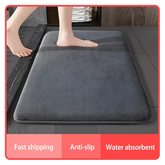 Tapis ÉpongeMax – Tapis de Bain Super Absorbant et Antidérapant en Velours de Corail