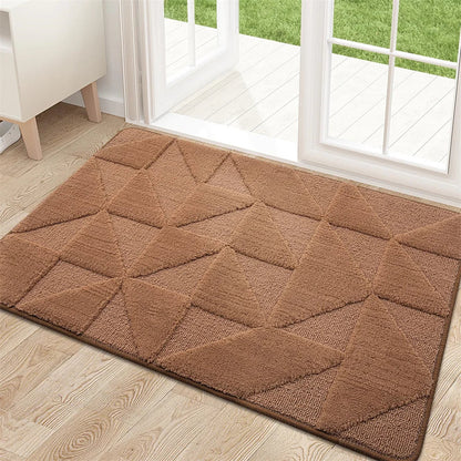 Tapis antidérapant de capture de saleté 80 × 120 cm – Tapis répulsif à saleté pour zone d'entrée, salle de bain, salon, cuisine et couloir