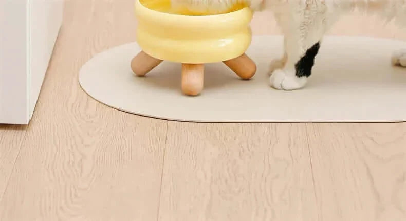 Bol en céramique pour chats avec trois pieds, pour nourriture et eau