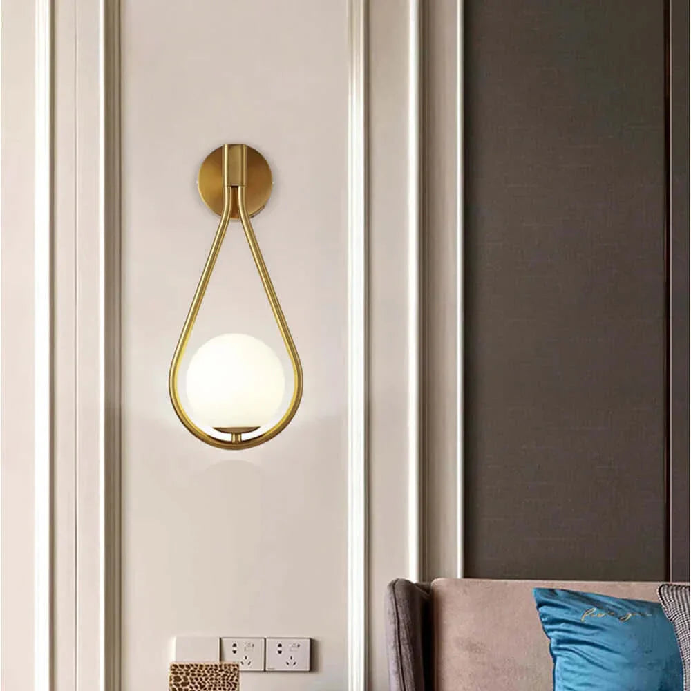Appliquer Luxueux Verre Boule Applique