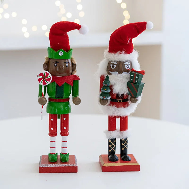 Elf et Bois Élégants de Noël – Décoration de Noël Intemporelle