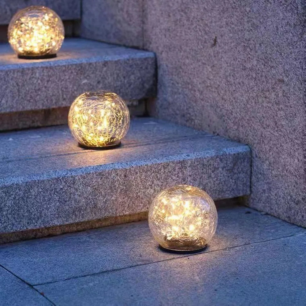 SparkleSphere Light - Lampe de jardin solaire magique