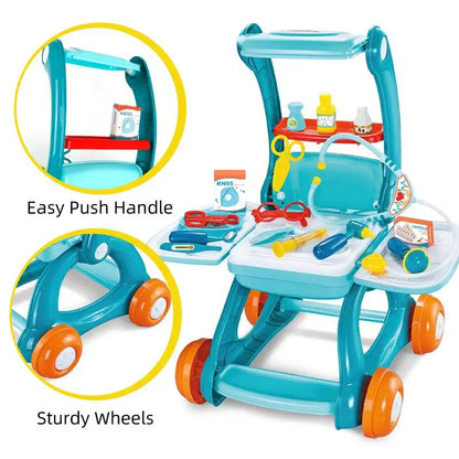 Ensemble de jeu de médecin pour tout-petits - Station médicale 2-en-1 et accessoires pour le plaisir du jeu de rôle