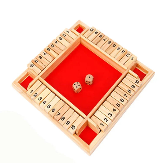 Set de Jeu de Dés Excitant à Quatre Faces pour la Famille et les Amis - Activité de Fête Amusante pour Enfants et Adultes