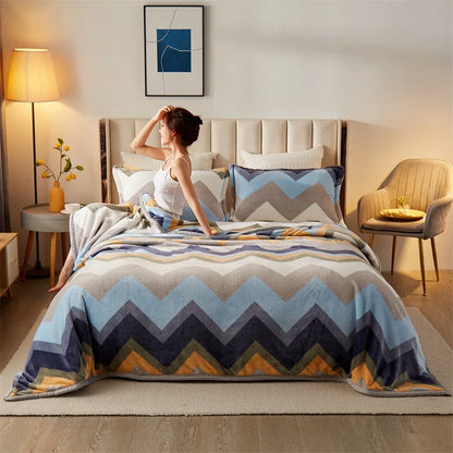 DouceFlanelle – Couverture Ultra-Douce pour Nap et Salon