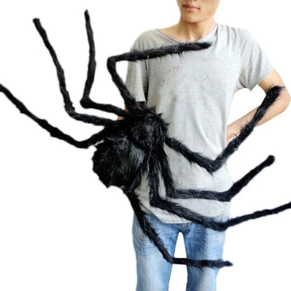 Floroux - Huge Halloween Plush Spider for Spooky Decoration Indoors and Outdoors