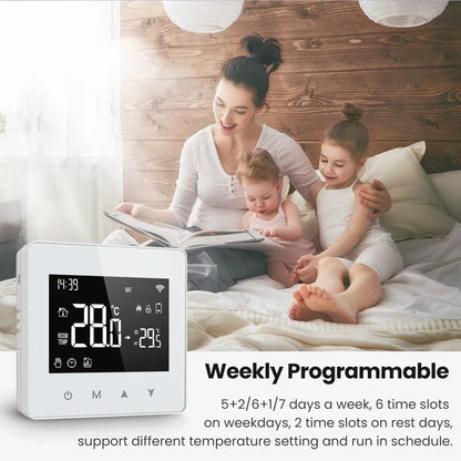 Thermostat d'affichage de chaudière à eau Tuya Zigbee - Contrôle de température WiFi via SmartLife Google Alexa Apps