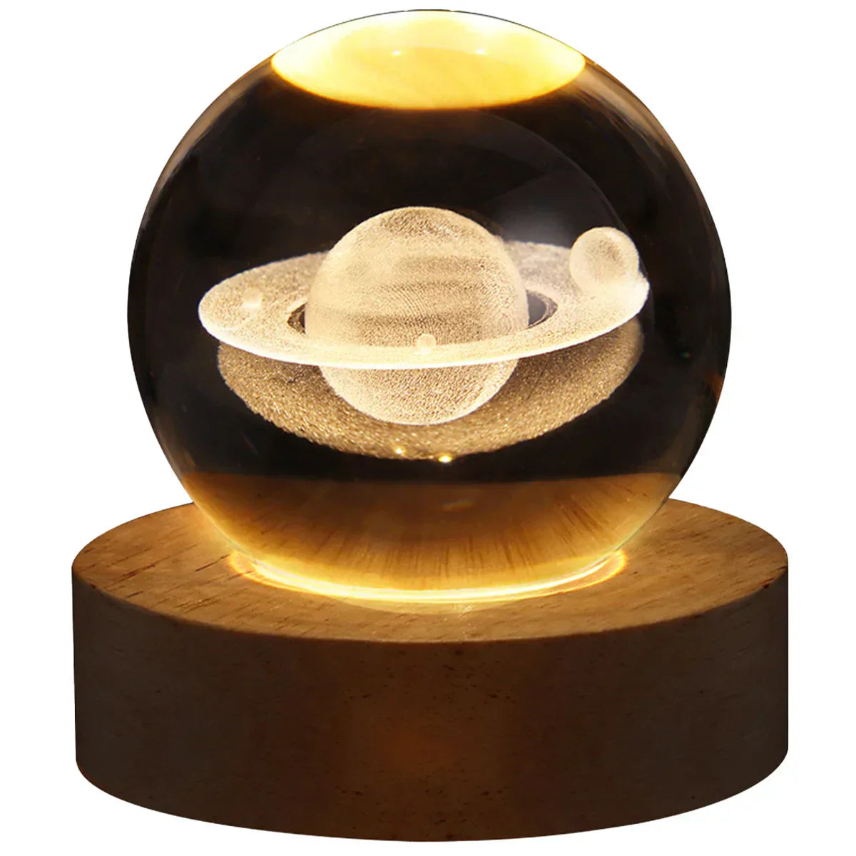 Floroux Crystal Lamp | Galaxy 3D Crystal Ball Lamp | LED Ambient Light | Unique Home Decoration