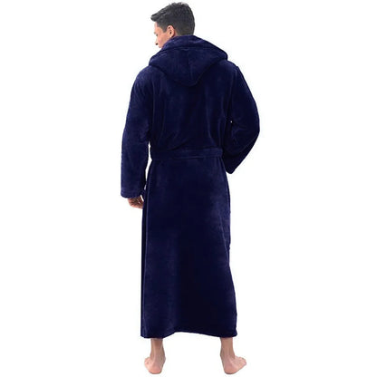 ChaudCocoon – Robe de Chambre Douillette à Capuche pour Homme