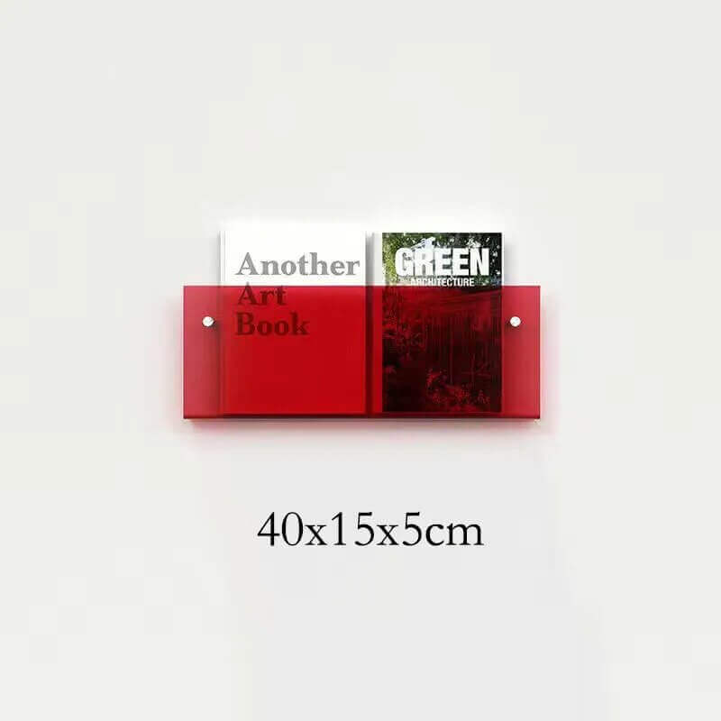 Étagère flottante en acrylique fluorescent des années 80