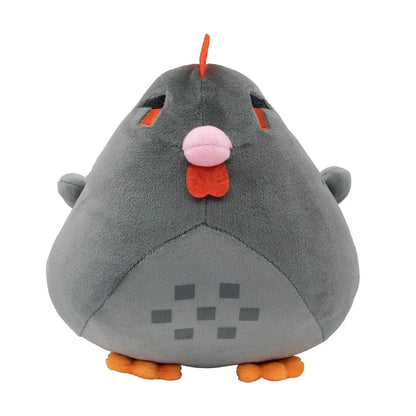 Adorable Coussin Poulet en Peluche - 20 cm (7,8 pouces) Animal en Peluche Doux pour Enfants, Parfait Cadeau d'Anniversaire ou de Noël en Bleu, Marron, Gris et Blanc