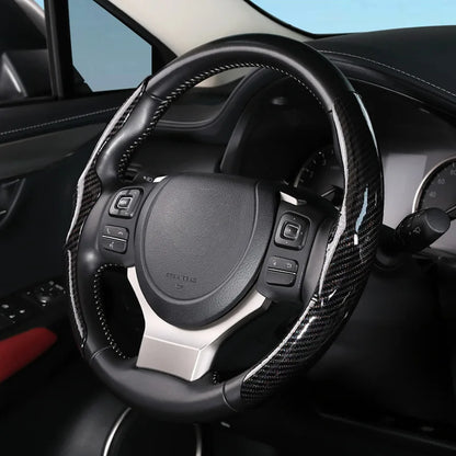 Floroux steering wheel cover 36 cm | Non-slip car steering wheel protection | High-quality material | Comfort and style